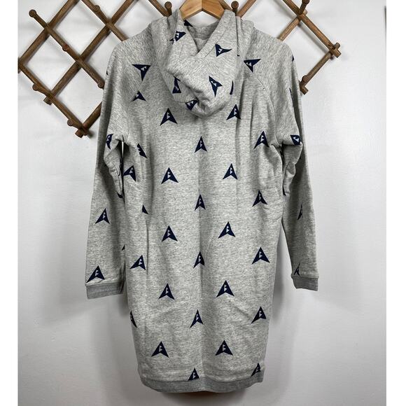 Scotch & Soda Ams Blauw All-Over Print Longline Sweatshirt Women's Size  S - Picture 5 of 11